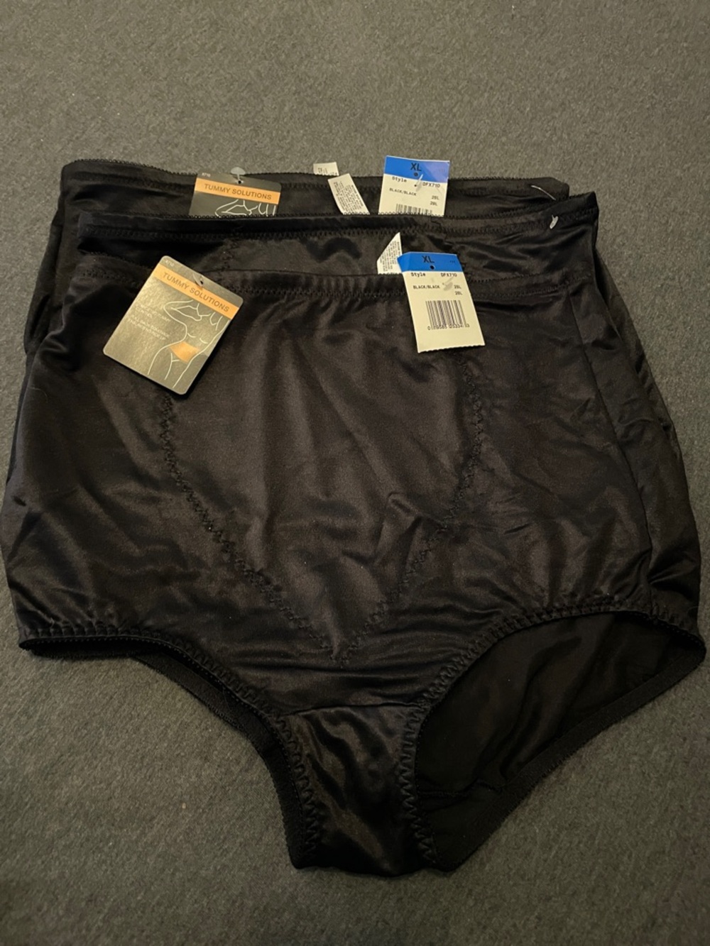 Bali Black High-Waist Shaping Briefs - 3 Pack